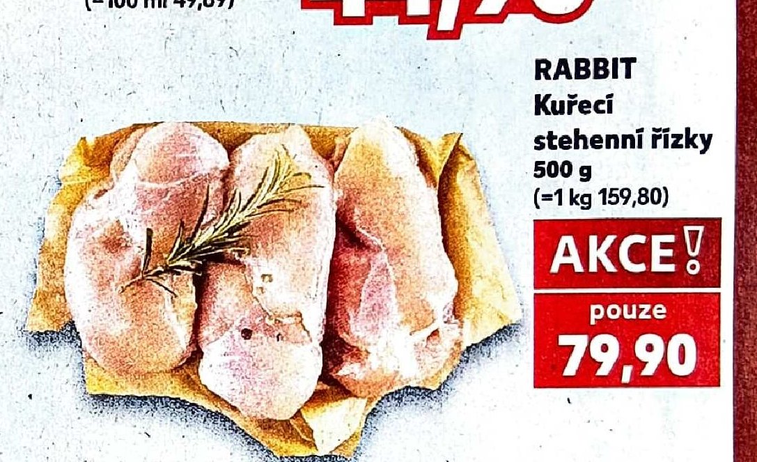RABBIT Kuřecí stehenní řízky