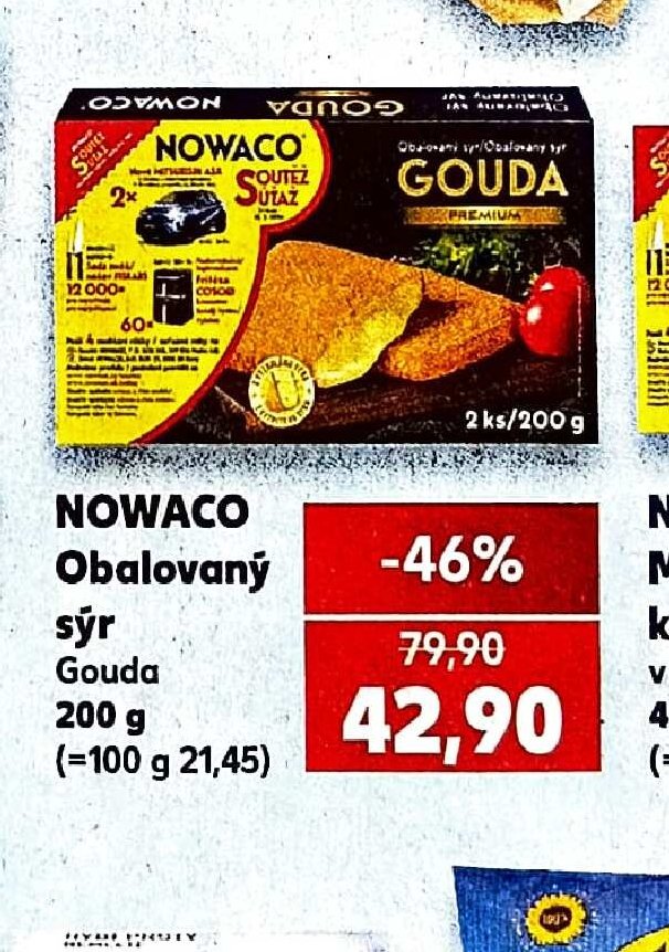 NOWACO Obalovaný sýr Gouda
