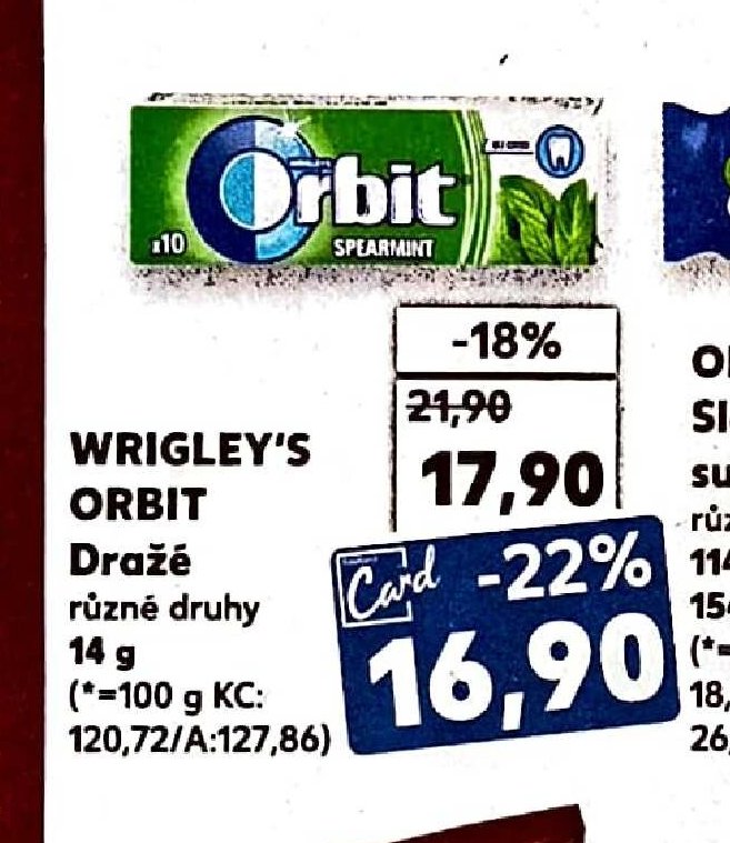 Wrigley's Orbit dražé