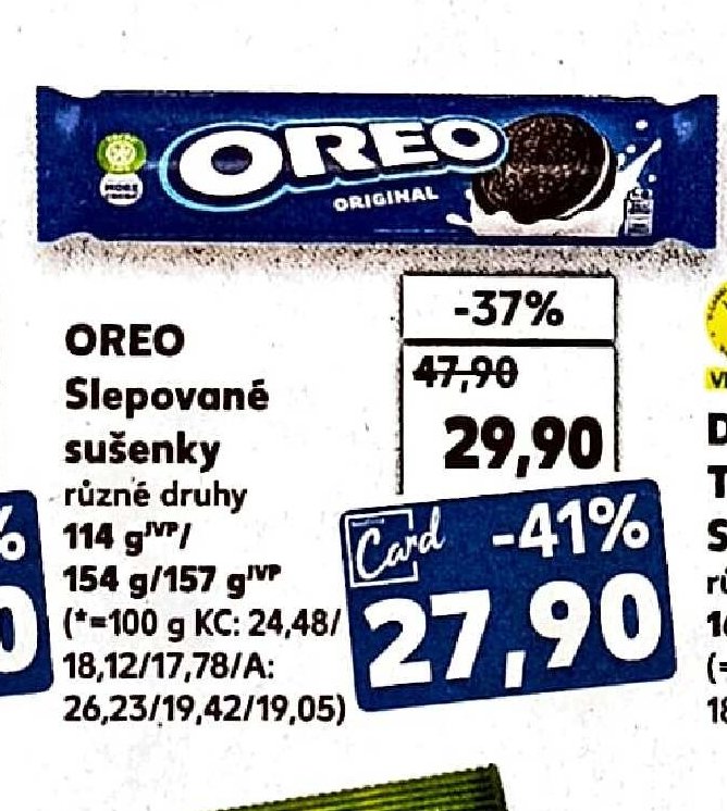 Oreo slepované sušenky