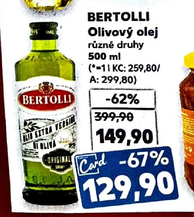 Bertolli Olivový olej různé druhy 500 ml