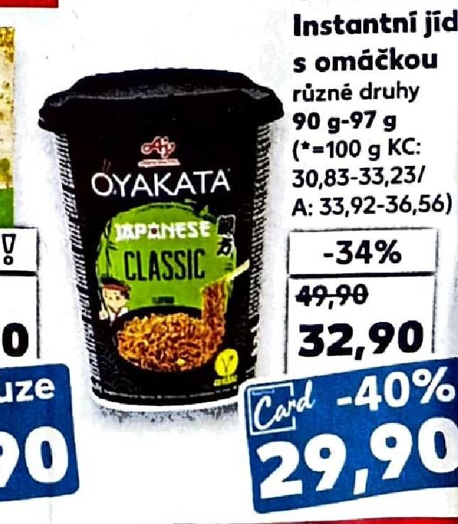 Oyakata Instantní jídlo s omáčkou různé druhy 90 g