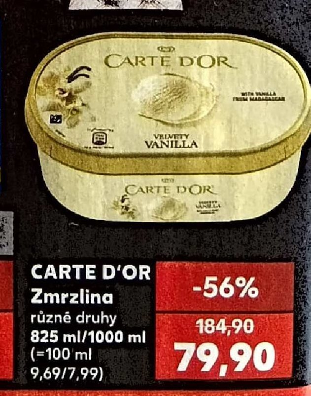 CARTE D'OR Zmrzlina