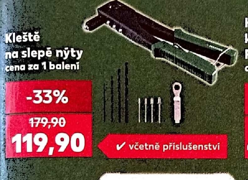 Kleště na slepé nýty