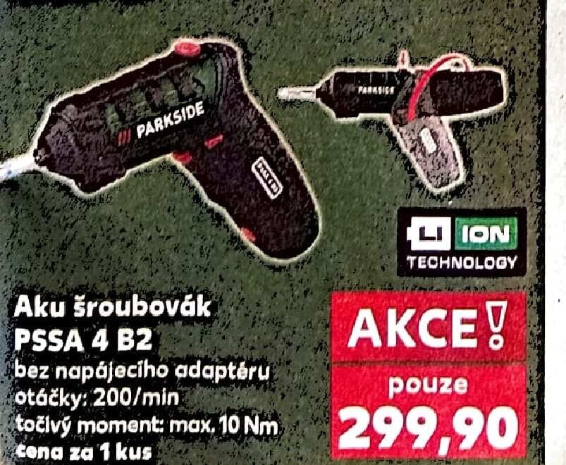 Aku šroubovák PSSA 4 B2