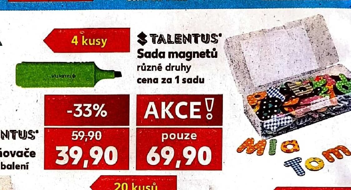 TALENTUS Sada magnetů