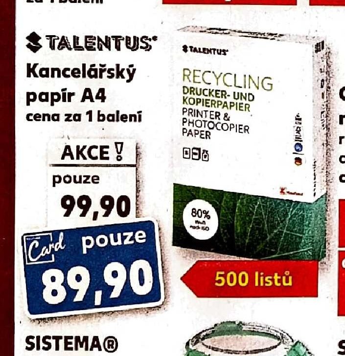 TALENTUS Kancelářský papír A4