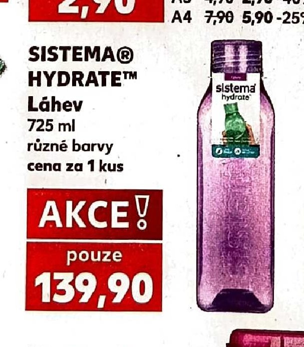 SISTEMA HYDRATE Láhev 725 ml