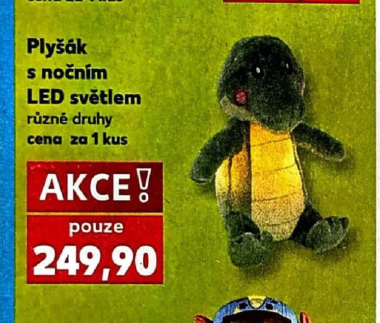 Plyšák s nočním LED světlem