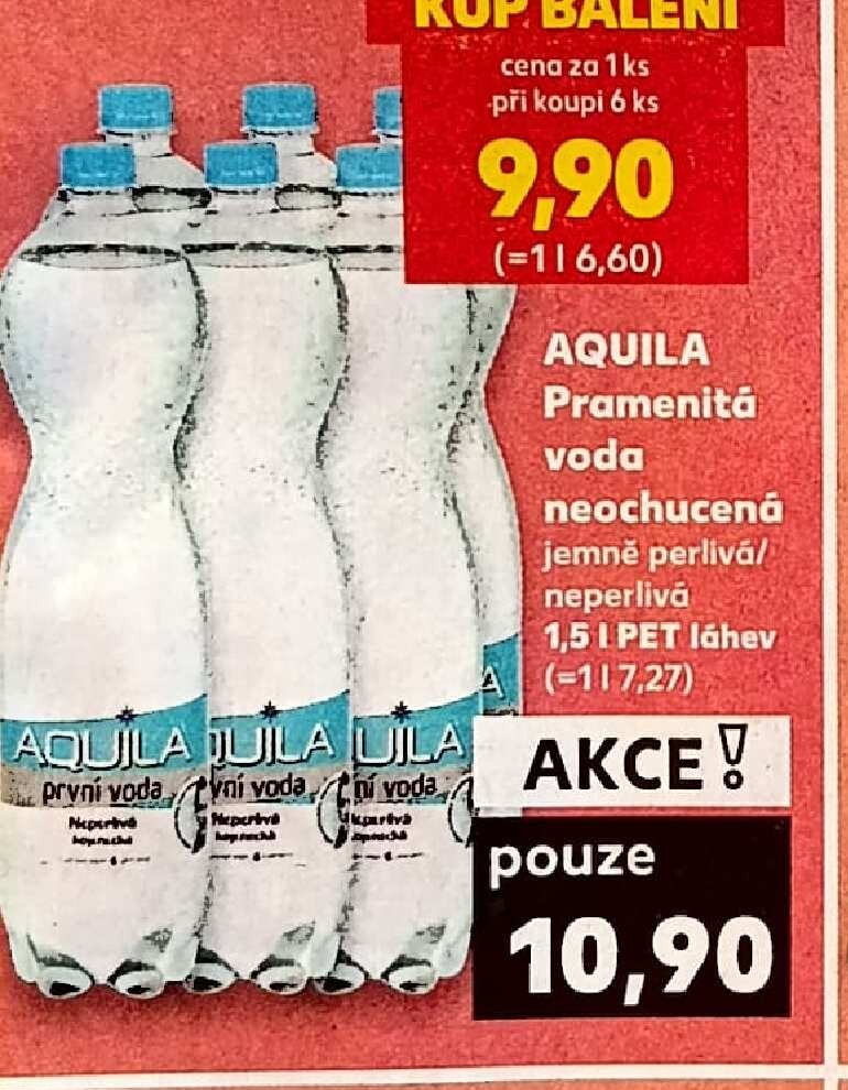 AQUILA Pramenitá voda neochucená