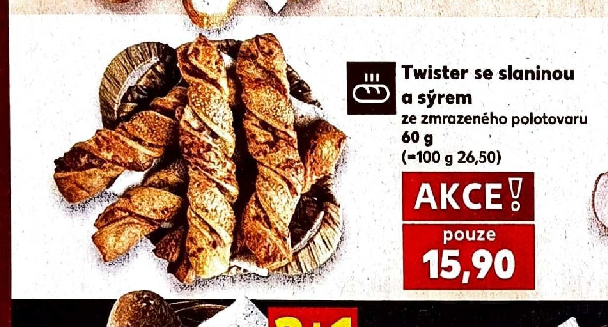 Twister se slaninou a sýrem