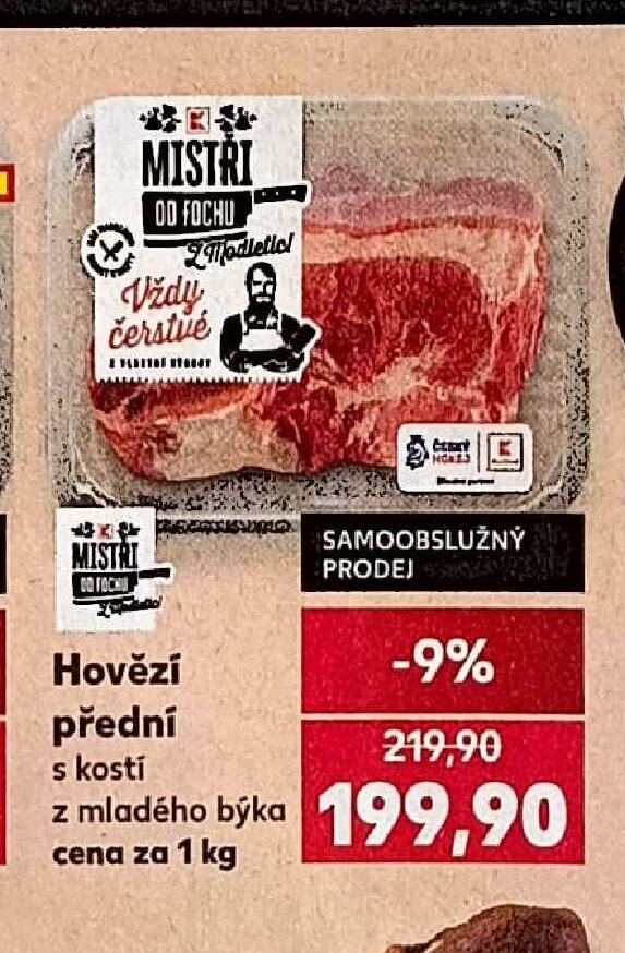 Hovězí přední s kostí
