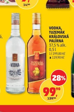 Vodka, Tuzemák Královská palírna