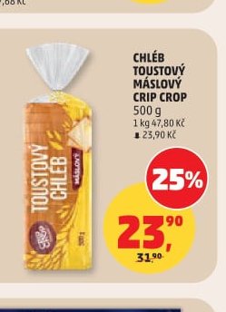 CHLÉB TOUSTOVÝ MÁSLOVÝ