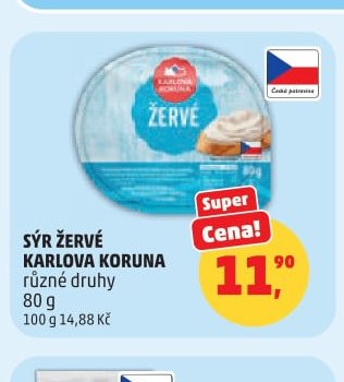 Sýr žervé Karlova Koruna