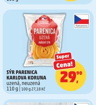 Sýr Parenica Karlova Koruna