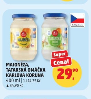 Majonéza, tatarská omáčka Karlova Koruna