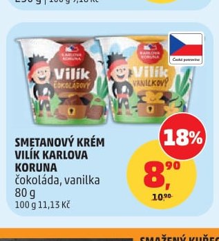 Smetanový krém Vilík Karlova Koruna