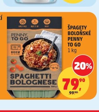 Špagety boloňské Penny To Go