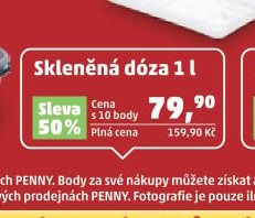 Skleněná dóza 1 l