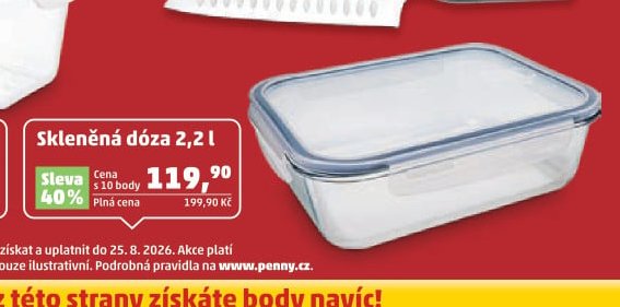 Skleněná dóza 2,2 l