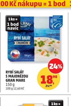RYBÍ SALÁT S MAJONÉZOU GRAN MARE