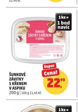 ŠUNKOVÉ ZÁVITKY S KŘENEM V ASPIKU
