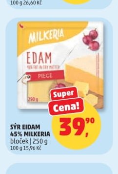 Sýr Eidam 45% Milkeria