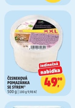 Česneková pomazánka se sýrem
