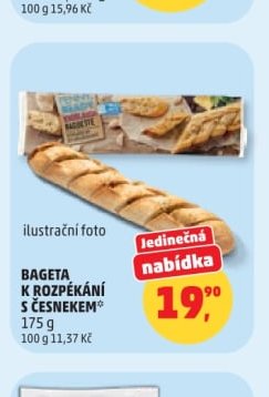 Bageta k rozpékání s česnekem