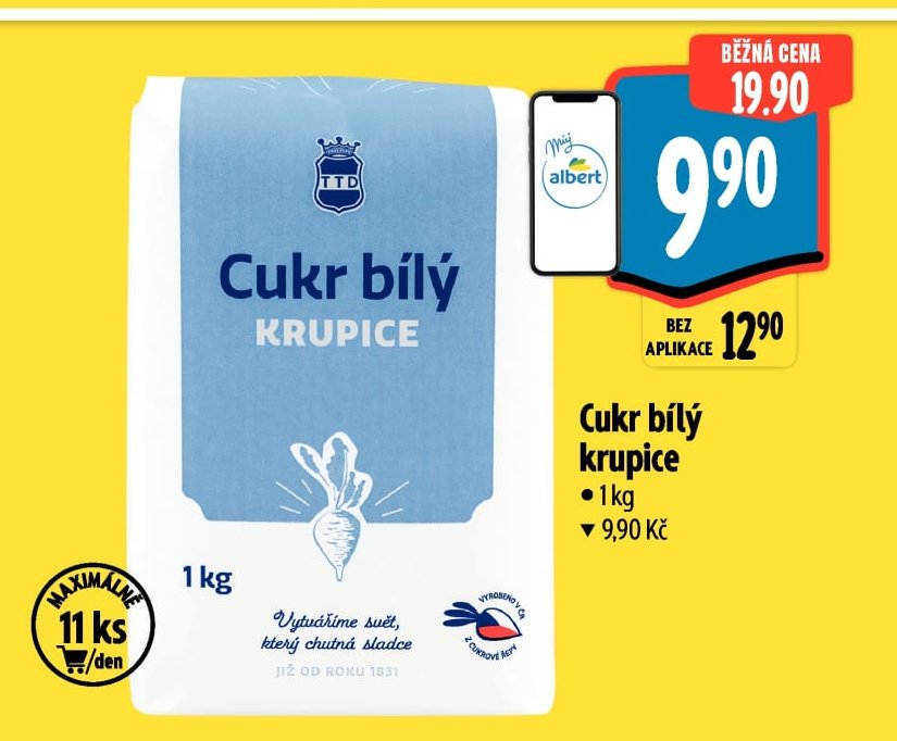 Cukr bílý krupice