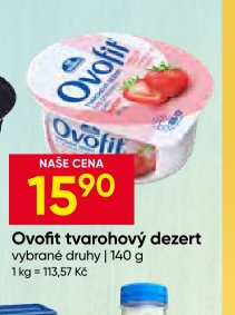 Ovofit tvarohový dezert