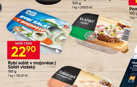 Rybí salát v majonéze | Salát vlašský