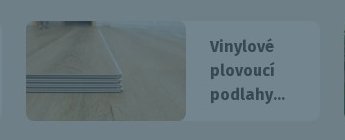 Vinylové plovoucí podlahy...