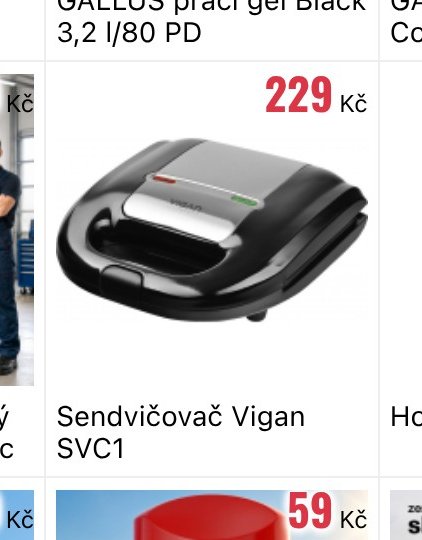 Sendvičovač Vigan SVC1