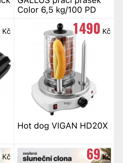 Hot dog VIGAN HD20X