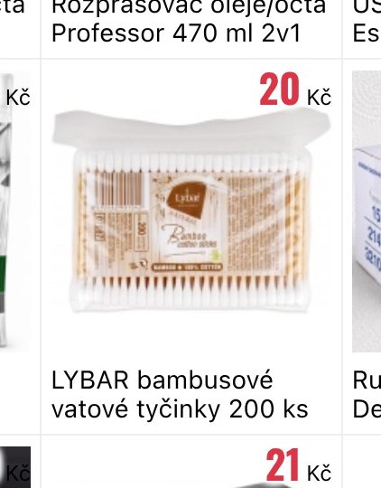 LYBAR bambusové vatové tyčinky 200 ks