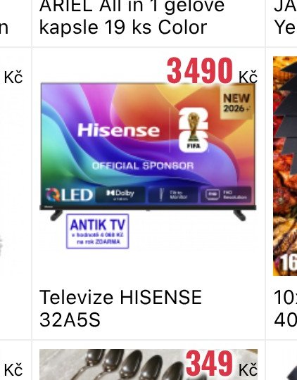 Televize HISENSE 32A5S