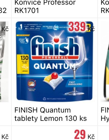 FINISH Quantum tablety Lemon 130 ks