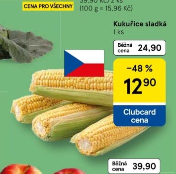 Kukuřice sladká 1 ks