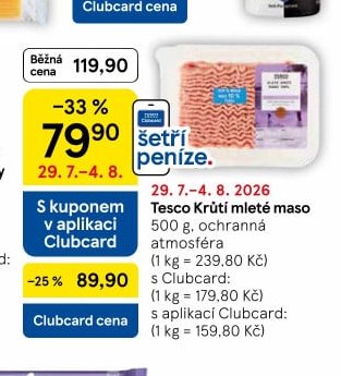 Tesco Krůtí mleté maso