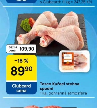 Tesco Kuřecí stehna spodní