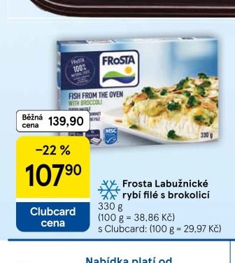 Frosta Labužnické rybí filé s brokolicí
