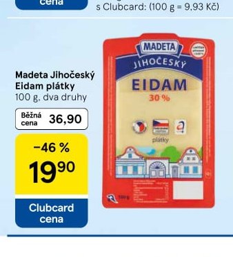 Madeta Jihočeský Eidam plátky