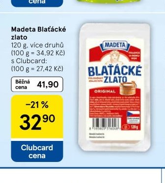 Madeta Blaťácké zlato