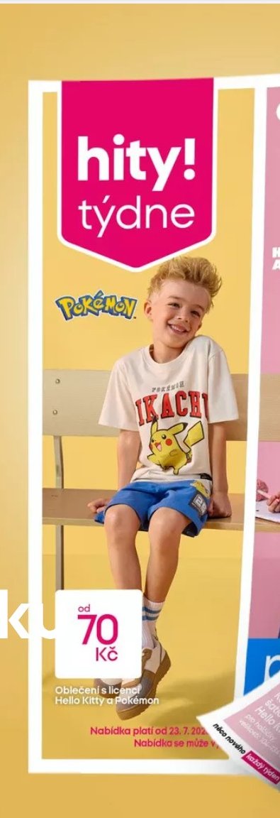 Oblečení s licencí Hello Kitty a Pokémon