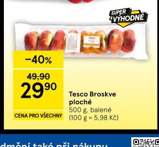 Tesco Broskve ploché