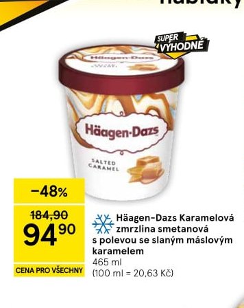 Häagen-Dazs Karamelová zmrzlina smetanová s polevou se slaným máslovým karamelem