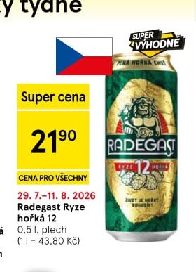 Radegast Ryze hořká 12