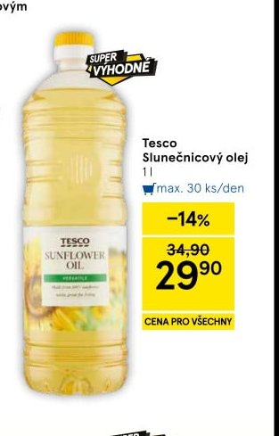 Tesco Slunečnicový olej